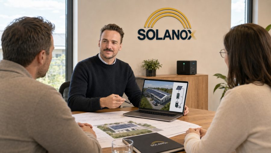 Von der Beratung bis zum Betrieb: Solanox begleitet Ihr Energieprojekt - über alle Phasen hinweg.